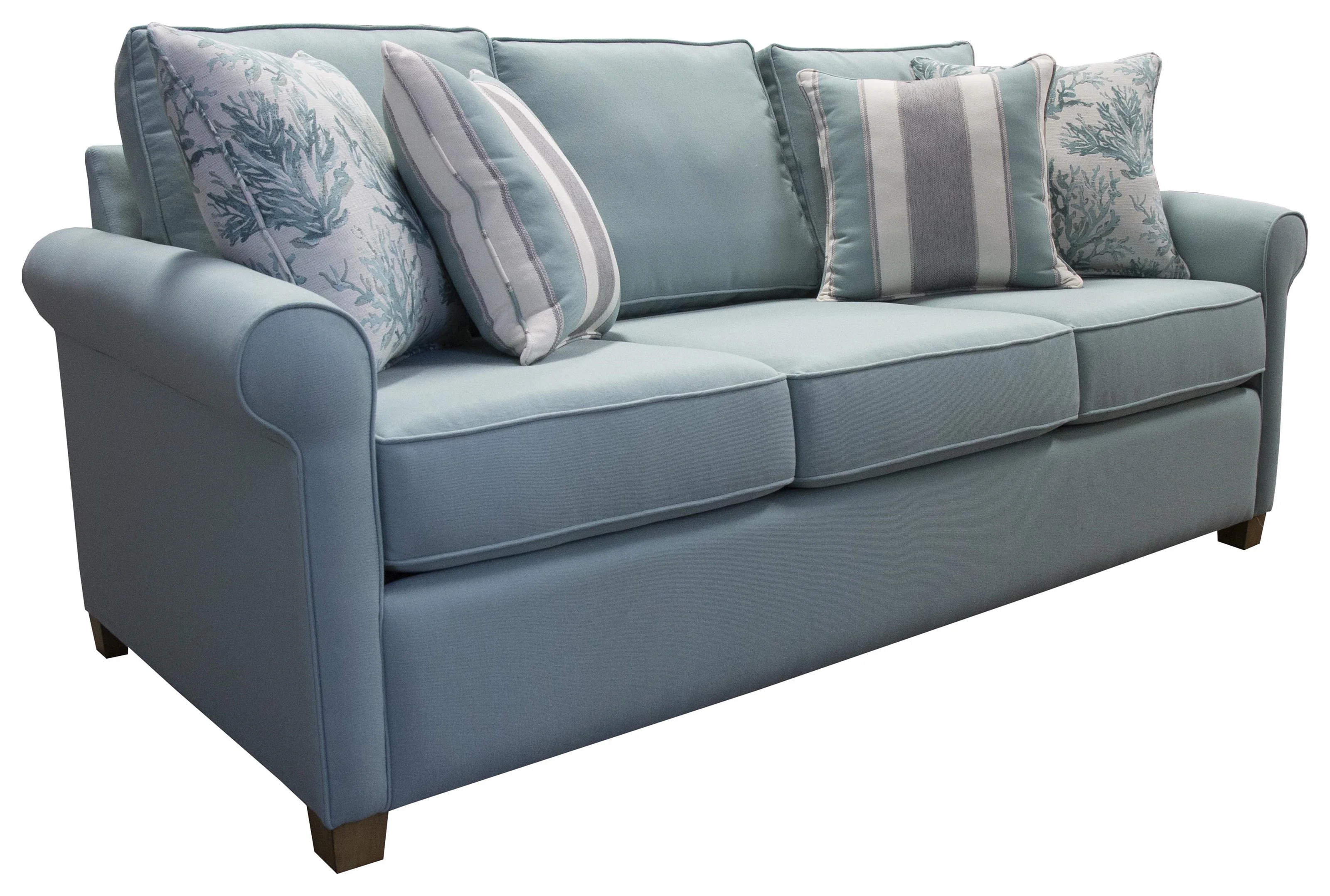 Capris Furniture Capris 411 103454978 THREE CUSHION QUEEN SLEEPER SOFA